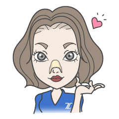 [LINEスタンプ] 鼻整形のゼティスちゃん