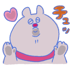 [LINEスタンプ] うさぎのメロニ、気持ちを伝える