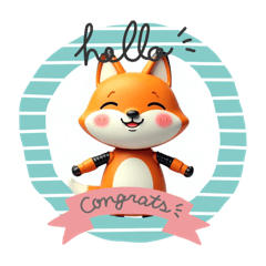 [LINEスタンプ] 狐ロボットスタンプ