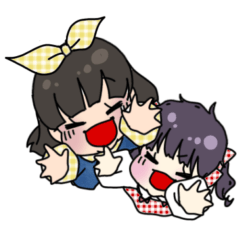 [LINEスタンプ] 可愛い姉妹との日常