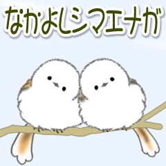 [LINEスタンプ] なかよしシマエナガの毎日