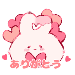 [LINEスタンプ] ゆるモフうさぎ