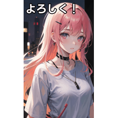 [LINEスタンプ] ヘアピンが似合う女の子