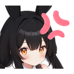 [LINEスタンプ] 顔デカ文字無しバニーガール特集