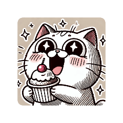 [LINEスタンプ] ねこの表情で伝える