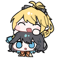 [LINEスタンプ] 弦巻マキ＆宮舞モカ × ぬくぬくにぎりめし