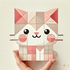 [LINEスタンプ] 甘いキュビズム猫