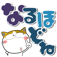 [LINEスタンプ] 猫三昧★カラフルなデカ文字