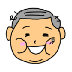 [LINEスタンプ] よく使う顔スタンプ（おじさん）