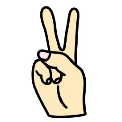 [LINEスタンプ] 手描きのハンドサインのスタンプ