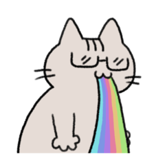 [LINEスタンプ] げんきにあおちゃねこ