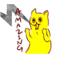 [LINEスタンプ] 猫股が来る 猫の日スタンプ