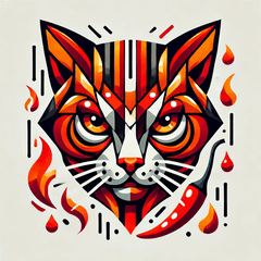 [LINEスタンプ] 辛いキュビズム猫