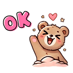 [LINEスタンプ] かわいいくまさんと仲間たち