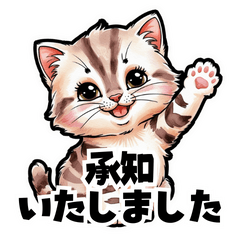[LINEスタンプ] 【敬語で挨拶】ネコの使いやすいスタンプ
