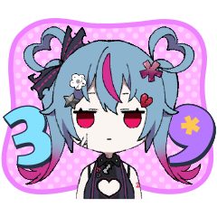 [LINEスタンプ] デコミク ダークネス Vol.1(DECO*27)