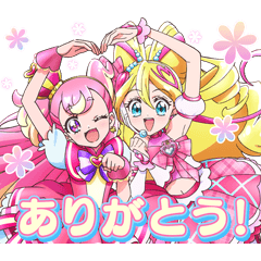 [LINEスタンプ] わんぷり＆キミプリ バトンタッチスタンプ