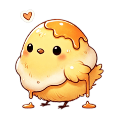 [LINEスタンプ] オムレツヒヨコ