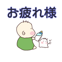 [LINEスタンプ] 赤ちゃんのんちゃんと三毛ばけちゃん時々猫