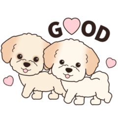 [LINEスタンプ] 飛び出す‼犬スタンプ＃6『マルプー』