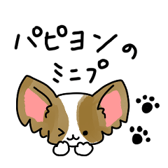 [LINEスタンプ] パピヨンのミニプ 毎日使えるスタンプ