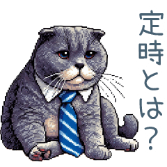 [LINEスタンプ] 社畜なネコ【日常会話・おもしろい】