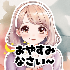 [LINEスタンプ] 【敬語で挨拶】女の子の使いやすいスタンプ