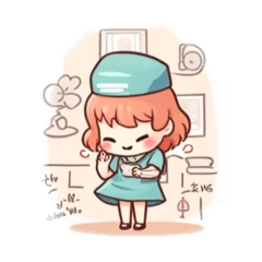 [LINEスタンプ] ハッピー看護師ちゃん