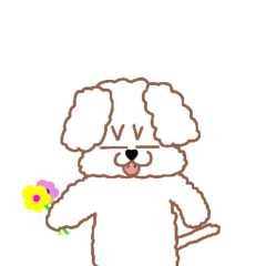 [LINEスタンプ] トイプードルのトーイ2