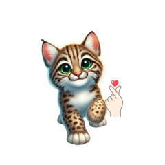 [LINEスタンプ] ボブキャットの挨拶