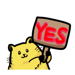[LINEスタンプ] 毎日使えるキンクマハムスターのスタンプ