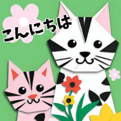 [LINEスタンプ] 毎日★敬語★クラフト風ねこちゃんスタンプ