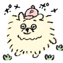 [LINEスタンプ] yuのふわふわルーズポメラニアン