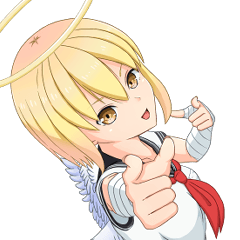 [LINEスタンプ] 自称美少女天使