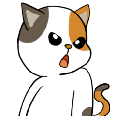 [LINEスタンプ] 夢見心地のキャリコ猫