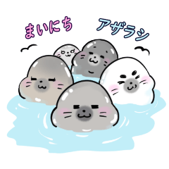 [LINEスタンプ] まいにちアザラシ。