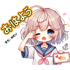 [LINEスタンプ] ゆるふわ系スタンプ 女子高生vol.1