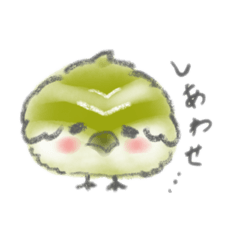 [LINEスタンプ] ウグイスのクレヨンスタンプ