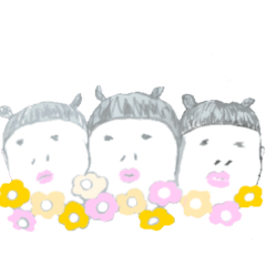 [LINEスタンプ] ゆる〜い人々 小粒ちゃんver.