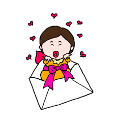 [LINEスタンプ] 友達みーちゃん