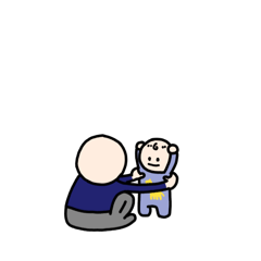 [LINEスタンプ] そらのあたまのなかの赤さん