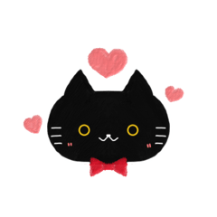 [LINEスタンプ] 使いやすい黒猫のロクちゃん