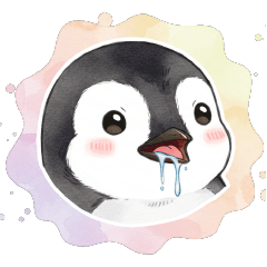 [LINEスタンプ] 毎日使える可愛いペンギンの子