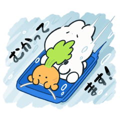 [LINEスタンプ] うさぎっぽいのほふ5《冬》