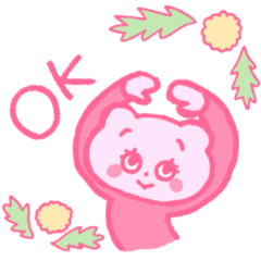 [LINEスタンプ] ごきげんなくまと友達(春)