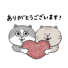 [LINEスタンプ] ハチワレとキジトラ