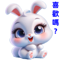 [LINEスタンプ] 超かわいいうさぎの日常表現、挨拶、祝福