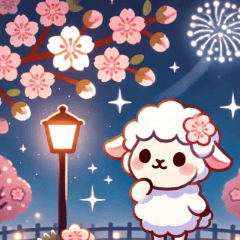 [LINEスタンプ] 迷えるひつじの春うららスタンプ