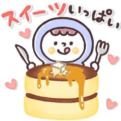 [LINEスタンプ] やさしいマトリョー♡スイーツいっぱい