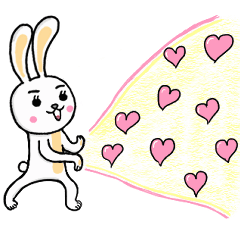 [LINEスタンプ] 動く！「ハート♡たっぷり」劇団うさねこ5